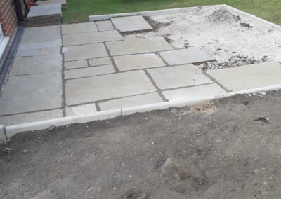 Laying a patio by Lush Haven Services Chorley